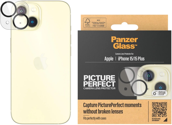 Захисне скло Panzer Glass Picture Perfect для Apple iPhone 15 / 15 Plus (5711724011368) - зображення 2