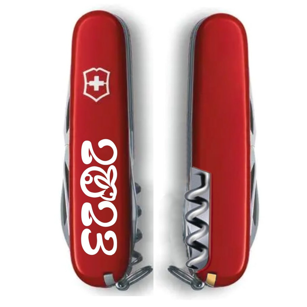 Ніж Victorinox Spartan Zodiac Red Рік Кролика (1.3603_Z2110u) - зображення 2