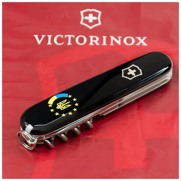Нож Victorinox Spartan Ukraine Black Україна ЄС (1.3603.3_T1130u) - изображение 2