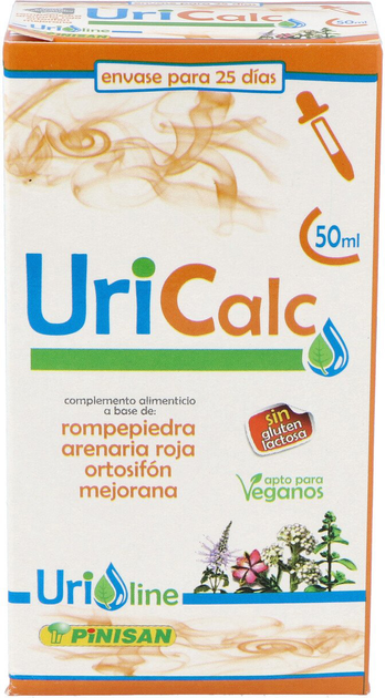 Suplement diety Pinisan Uricalc 50 ml (8435001002630) - obraz 1