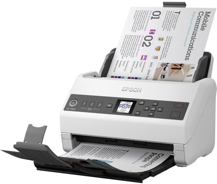 Сканер Epson WorkForce DS-730N White (B11B259401) - зображення 4