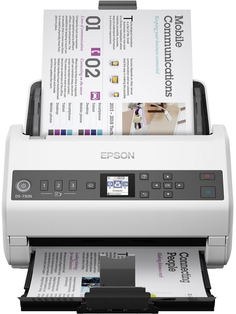 Сканер Epson WorkForce DS-730N White (B11B259401) - зображення 8