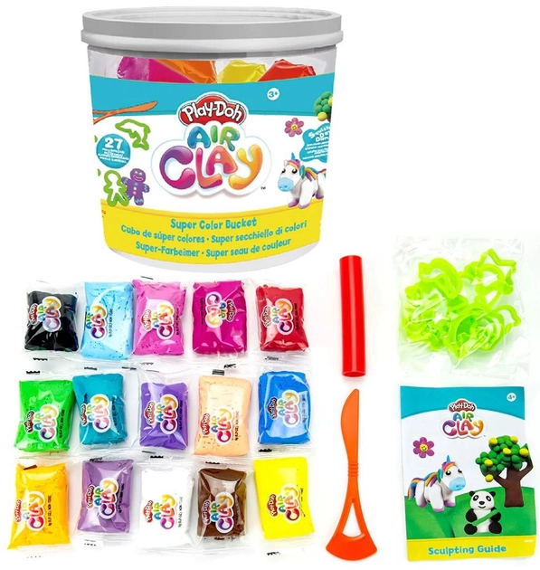 Набір повітряної глини для творчості Hasbro Play doh Air Clay Bucket (653899090838) - зображення 2