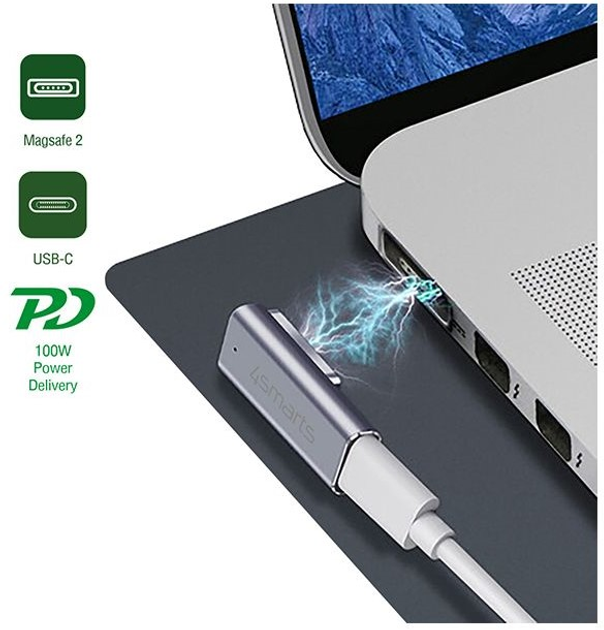 Адаптер 4smarts USB-C для Magsafe 2 PD 100W (4252011905751) - зображення 4