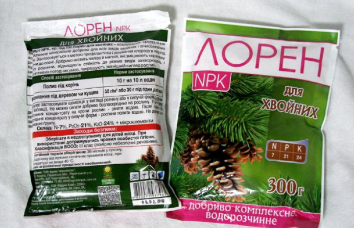 Добриво Лорен для хвойних, 300 г (Лорен) - зображення 2