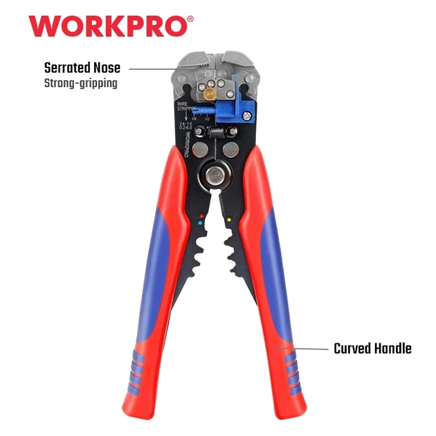 Съемник изоляции автоматический WORKPRO 3 в 1, 0,2-6 мм PRO WP291007 - изображение 2