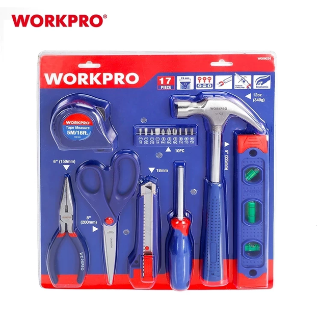 Набор инструментов универсальный WORKPRO (17 пред.) W009034 - изображение 2