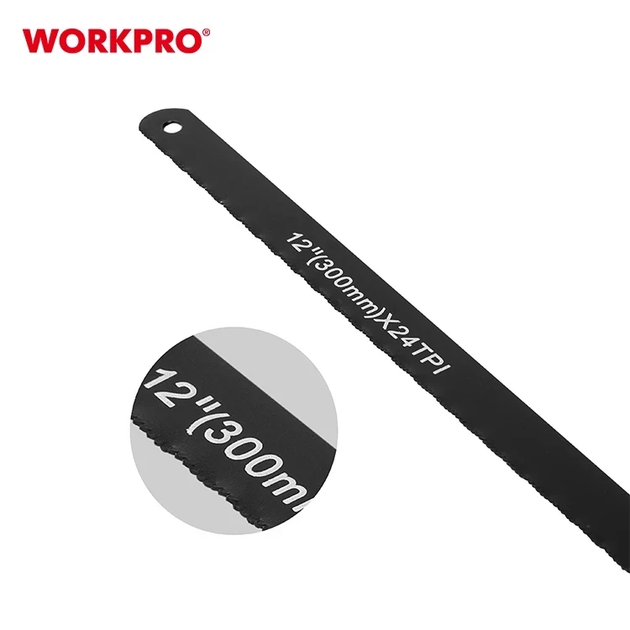 Набор полотен по металлу WORKPRO 300 мм 24TPI (10 ед.) WP215031 - изображение 2