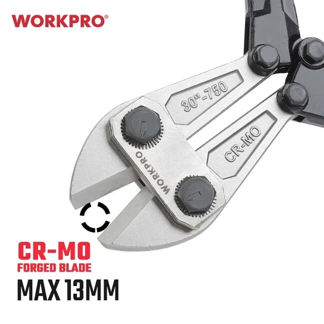 Болторез WORKPRO 750 мм CR-MO PRO WP216006 - Фото 5 Болторез WORKPRO 750 мм CR-MO PRO WP216006 - изображение 5