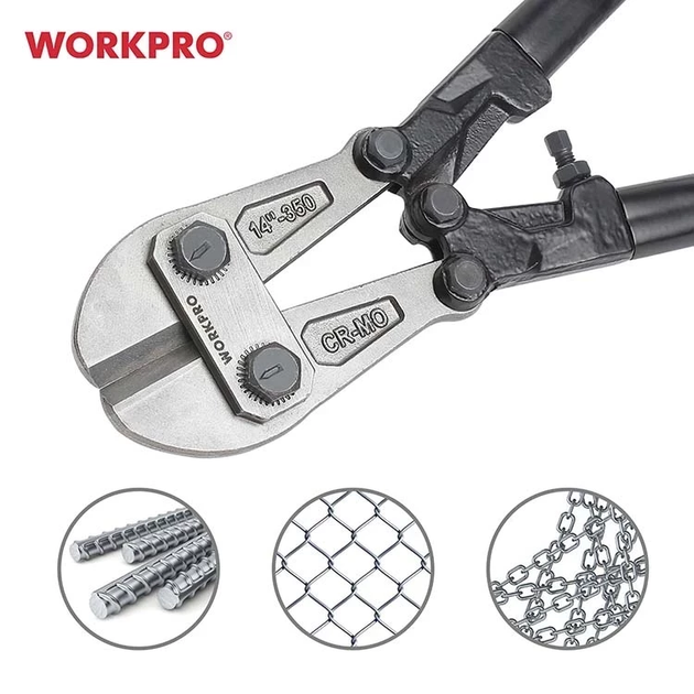 Болторез WORKPRO 350 мм CR-MO PRO WP216003 - изображение 4