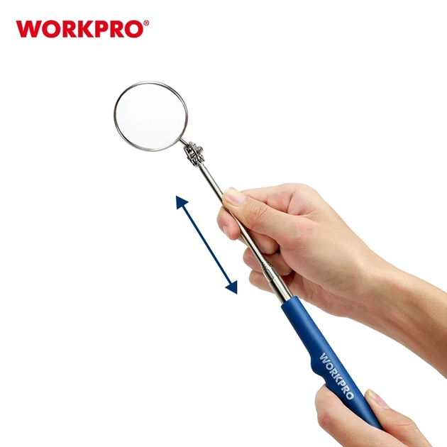Зеркало ревизионное телескопическое WORKPRO 720 мм PRO WP319009 - Фото 2 Зеркало ревизионное телескопическое WORKPRO 720 мм PRO WP319009 - изображение 2