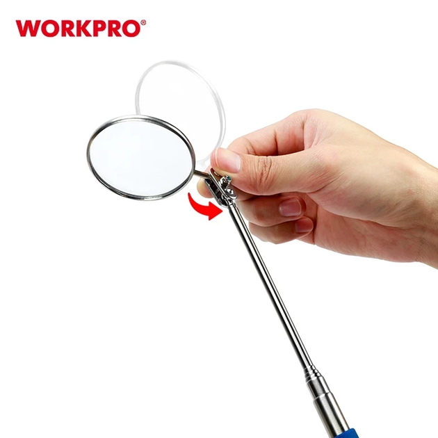 Зеркало ревизионное телескопическое WORKPRO 720 мм PRO WP319009 - Фото 3 Зеркало ревизионное телескопическое WORKPRO 720 мм PRO WP319009 - изображение 3