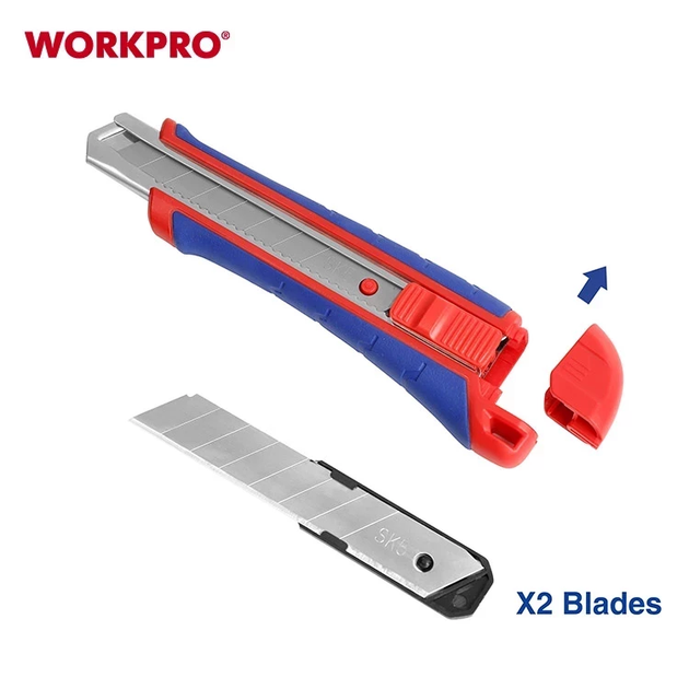 Нож сегментный усиленный WORKPRO 18 мм PRO WP212009 - Фото 7 Нож сегментный усиленный WORKPRO 18 мм PRO WP212009 - изображение 7