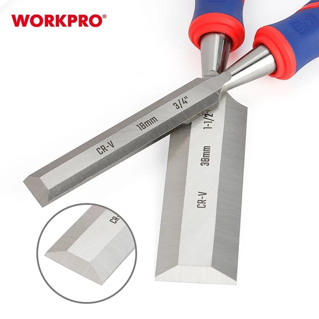 Стамеска - долото ударная WORKPRO 38 мм CR-V PRO WP243012 - изображение 2