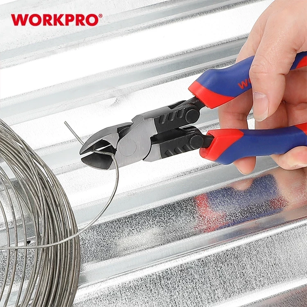Бокорезы с двойным усилием WORKPRO 175 мм CR-Ni PRO PLUS WP231090 - изображение 5
