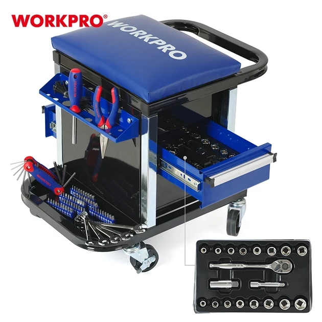Набор инструментов автослесаря ​​(с сидушкой) WORKPRO 136 пред. W009039 - изображение 3