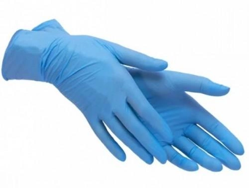 Одноразові рукавички нітрилові Vogt Medical 100 шт в упаковці Розмір M Сині - зображення 2