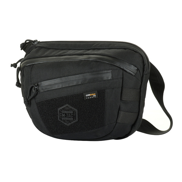 Сумка M-Tac Sphaera Hardsling Bag Large Elite з липучкою Чорний 2000000143989 - зображення 1