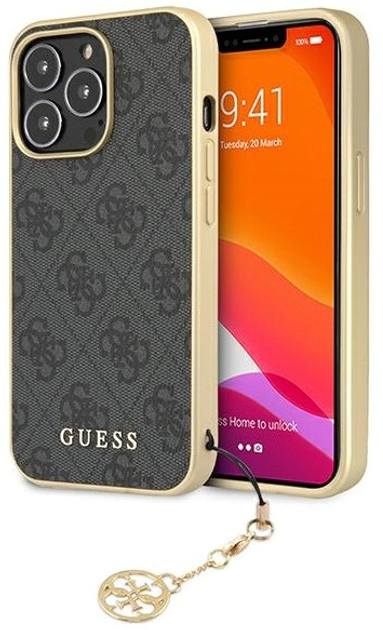 Etui plecki Guess 4G Charms Collection do Apple iPhone 14 Pro Max Grey (3666339169893) - obraz 2