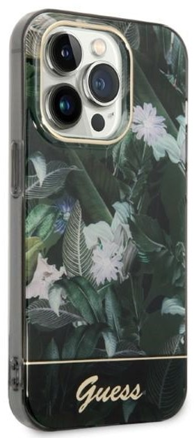 Панель Guess Jungle Collection для Apple iPhone 14 Pro Max Зелений (3666339064433) - зображення 1