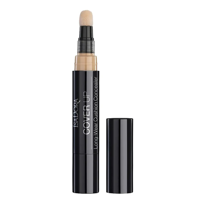 Korektor z gąbką Isadora Cover Up Long Wear Cushion 52 Nude Sand 4.2 ml (7317859310079) - obraz 1