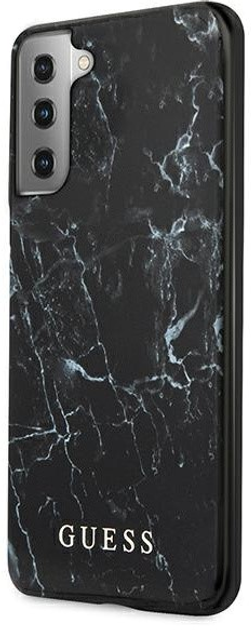 Etui plecki Guess Marble do Samsung Galaxy S21 Plus Black (3666339003296) - obraz 2