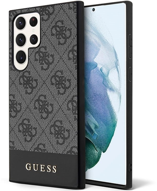 Панель Guess 4G Stripe Collection для Samsung Galaxy S23 Ultra Чорний (3666339117542) - зображення 2