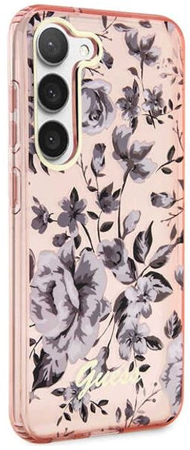 Etui plecki Guess Flower Collection do Samsung Galaxy S23 Plus Pink (3666339117238) - obraz 3