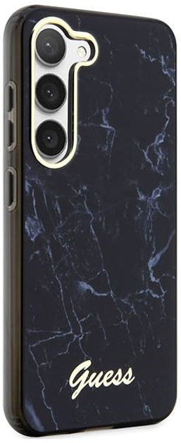 Etui plecki Guess Marble do Samsung Galaxy S23 Plus Black (3666339117382) - obraz 4