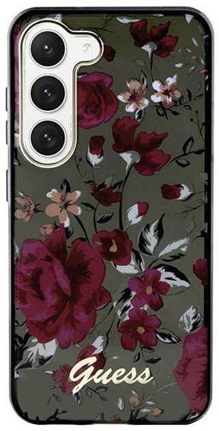 Панель Guess Flower Collection для Samsung Galaxy S23 Хакі (3666339117252) - зображення 2