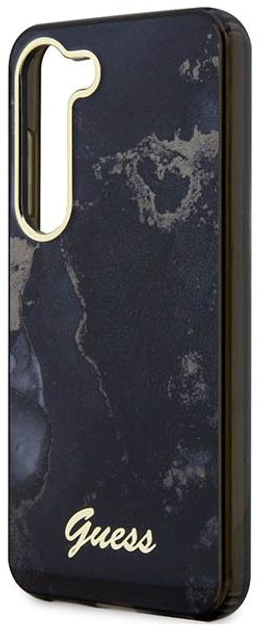 Панель Guess Golden Marble Collection для Samsung Galaxy S23 Чорний (3666339117344) - зображення 2