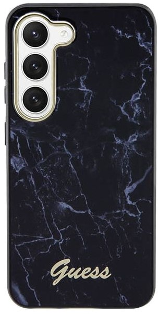 Etui plecki Guess Marble do Samsung Galaxy S23 Black (3666339117375) - obraz 3