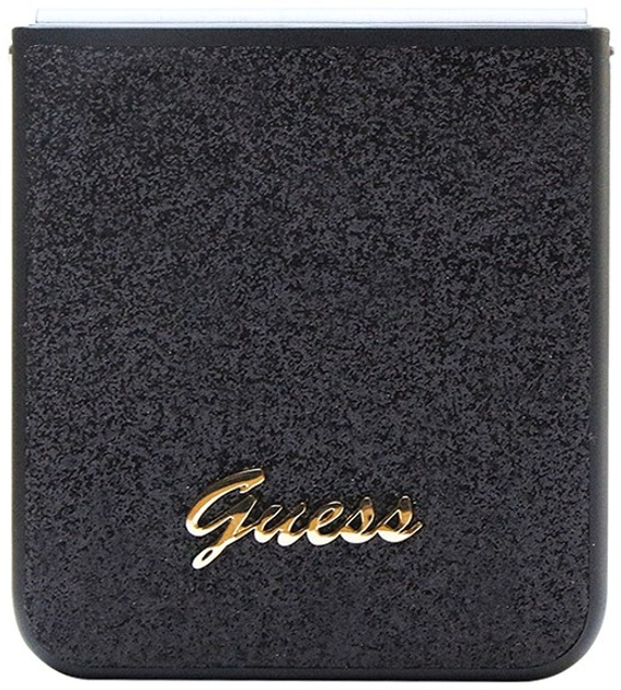 Etui plecki Guess Glitter Script do Samsung Galaxy Z Flip 5 Black (3666339173951) - obraz 4
