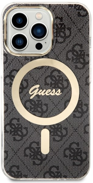 Панель Guess 4G MagSafe для Apple iPhone 13/13 Pro Чорний (3666339126810) - зображення 2