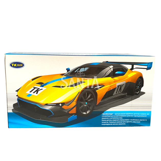 Іграшкова машинка металева Ferrari, Феррарі жовта, звук, світло