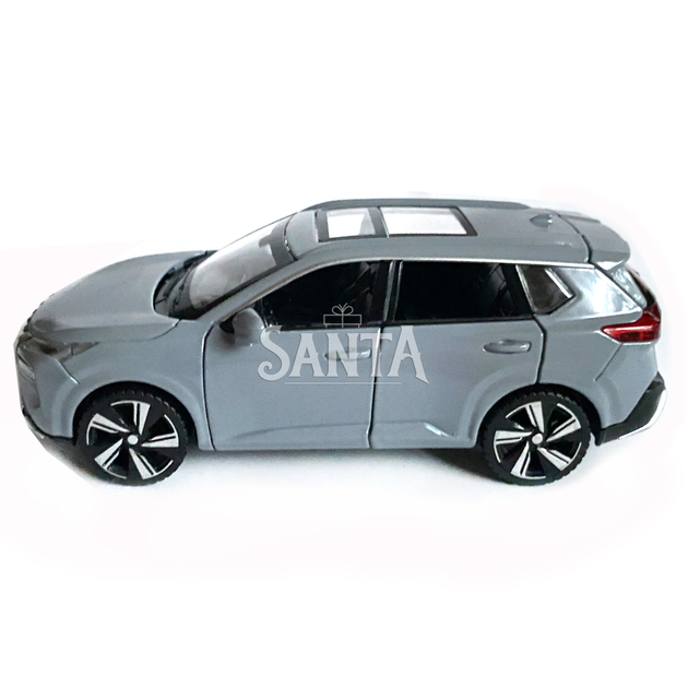 Игрушечная машинка металлическая Nissan X-Trail VC-Turbo 300, ниссан, серая, звук, свет, инерция, откр двери, капот, Автоэксперт, 1:32,14,5*7*6см (ТК-10415) - изображение 3