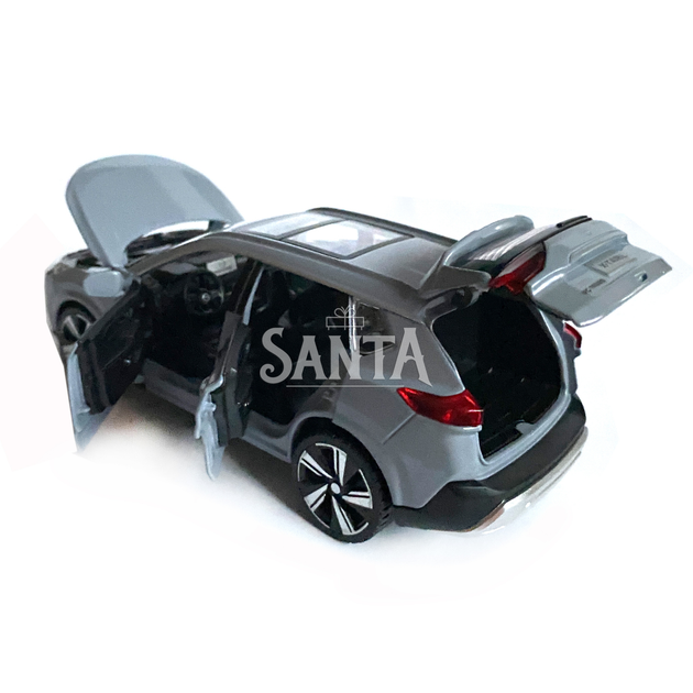 Игрушечная машинка металлическая Nissan X-Trail VC-Turbo 300, ниссан, серая, звук, свет, инерция, откр двери, капот, Автоэксперт, 1:32,14,5*7*6см (ТК-10415) - изображение 5