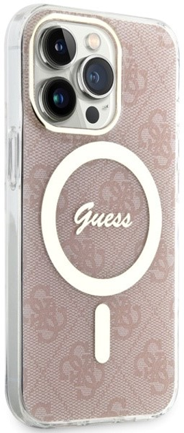 Панель Guess 4G MagSafe для Apple iPhone 13 Pro Max Рожевий (3666339127367) - зображення 3