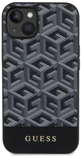 Etui plecki Guess G Cube Stripes MagSafe do Apple iPhone 14 Plus Black (3666339112431) - obraz 2