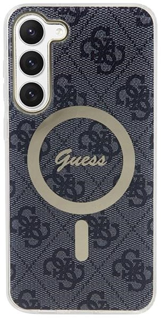 Etui plecki Guess 4G MagSafe do Samsung Galaxy S23 Black (3666339130497) - obraz 3