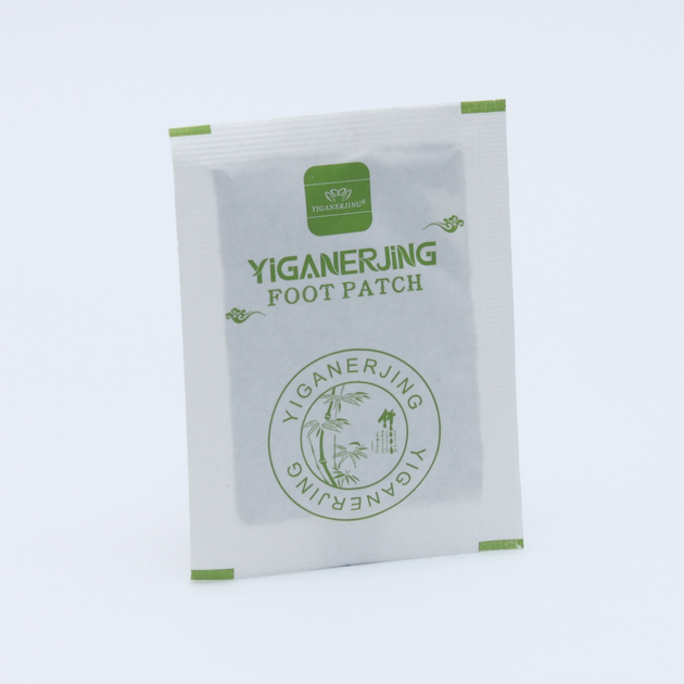 Пластир на стопи для виведення токсинів Foot Patch Detox Yigaerjing упаковка 10 штук - зображення 3