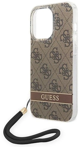 Панель Guess 4G Print Strap для Apple iPhone 14 Pro Коричневий (3666339093853) - зображення 3