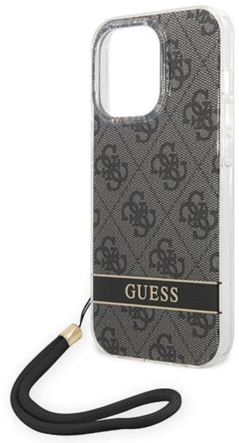 Панель Guess 4G Print Strap для Apple iPhone 14 Pro Max Чорний (3666339093822) - зображення 3