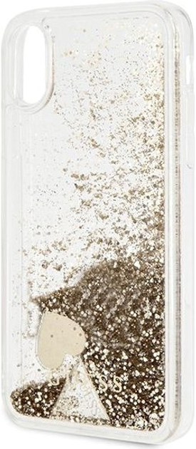 Панель Guess Glitter Charms для Apple iPhone X/Xs Золотий (3700740478578) - зображення 3