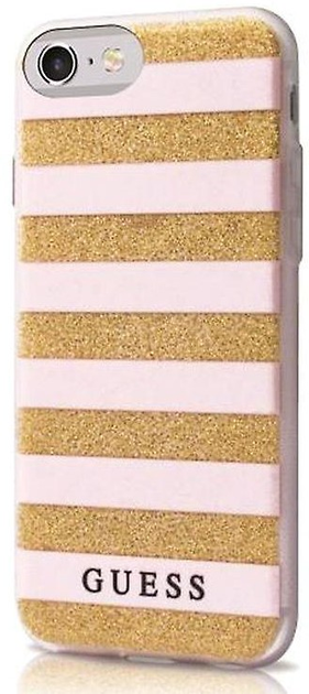 Etui plecki Guess Ethnic Chic Stripes 3D do Apple iPhone 6/6S Pink (3700740382707) - obraz 1