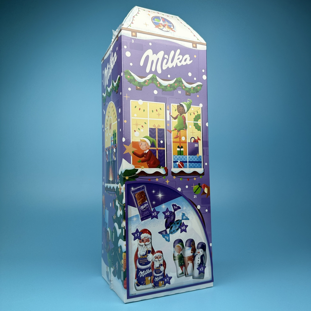 Адвент календар Milka Вежа Advent Calendar з цукерками мілка молочний