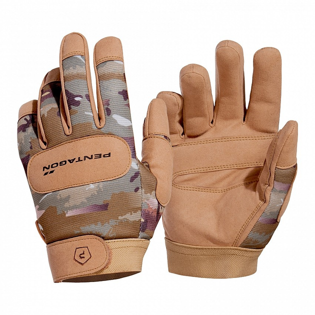 Рукавиці тактичні Pentagon Duty Mechanic Gloves Камуфляж S - зображення 1