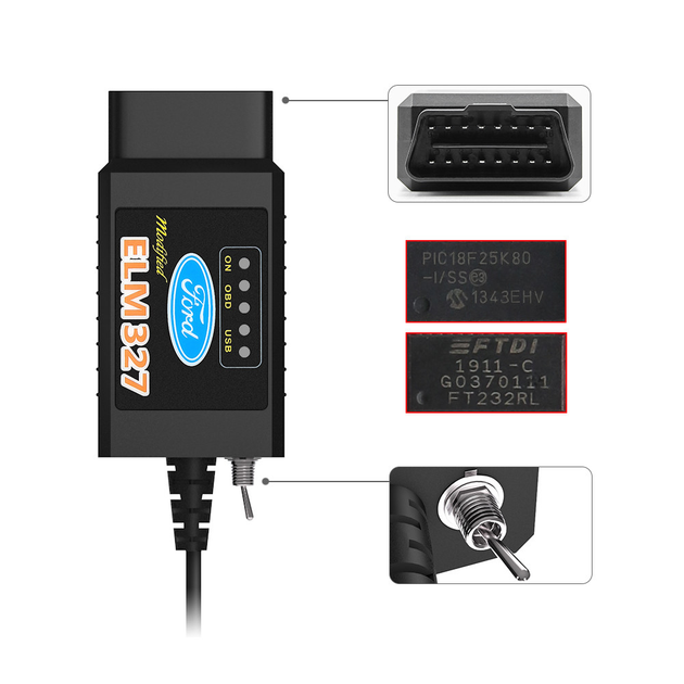 Диагностический сканер OBD2 ELM327 Bluetooth