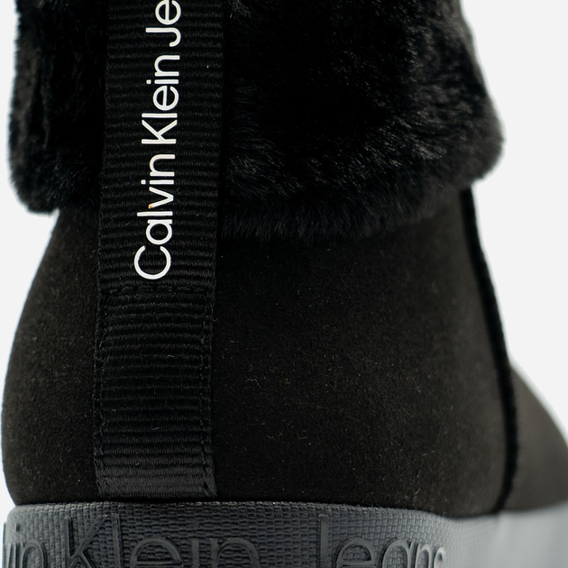 Śniegowce mukluki damskie z futerkiem Calvin Klein Jeans YW0YW01248 39 Czarne (8720108630771) - obraz 4
