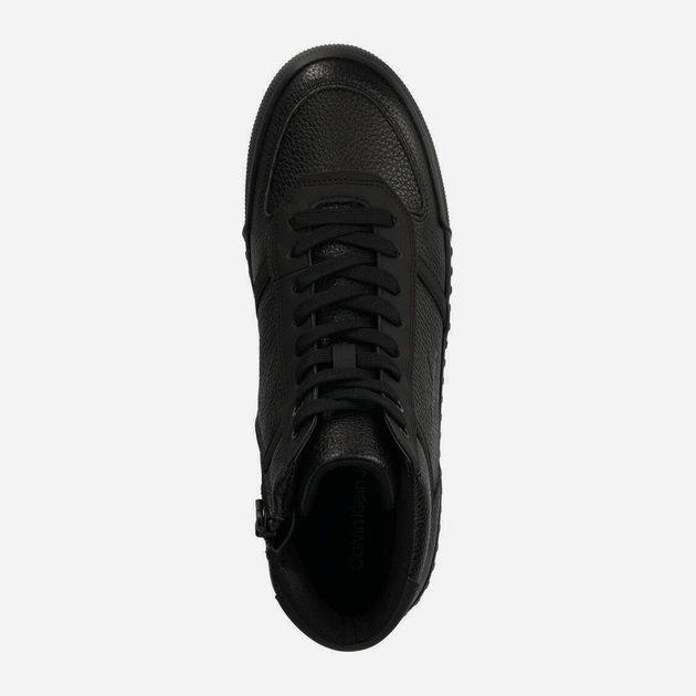 Sneakersy męskie skórzane za kostkę Calvin Klein Jeans YM0YM00809 43 Czarne (8720108626637) - obraz 4